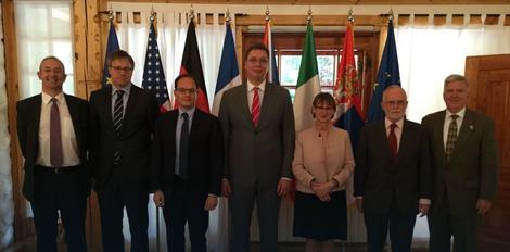 Premijer Srbije sa ambasadorima zemalja Kvinte i šefom delegacije EU u Srbiji