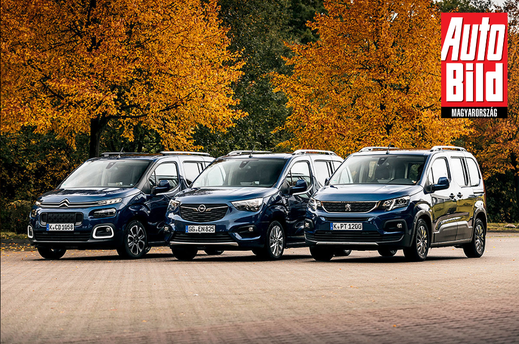 Melyik a legjobb családi furgon? Górcső alatt a Citroën Berlingo, az Opel Combo Life és a Peugeot Rifter