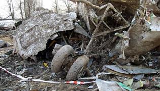 Niepublikowane zdjęcia z raportu MAK - szczątki samolotu Tu-154M