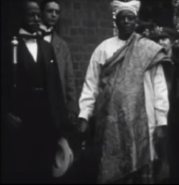 Herbert Macaulay (left) and Chief Amodu Tijani (right) at a wedding in London [Face 2 Face Africa]