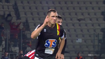 Cracovia - Jagiellonia (1:1): Wlazło bohaterem gości! Rezerwowy uderzeniem zza pola karnego dał Jagiellonii cenny punkt