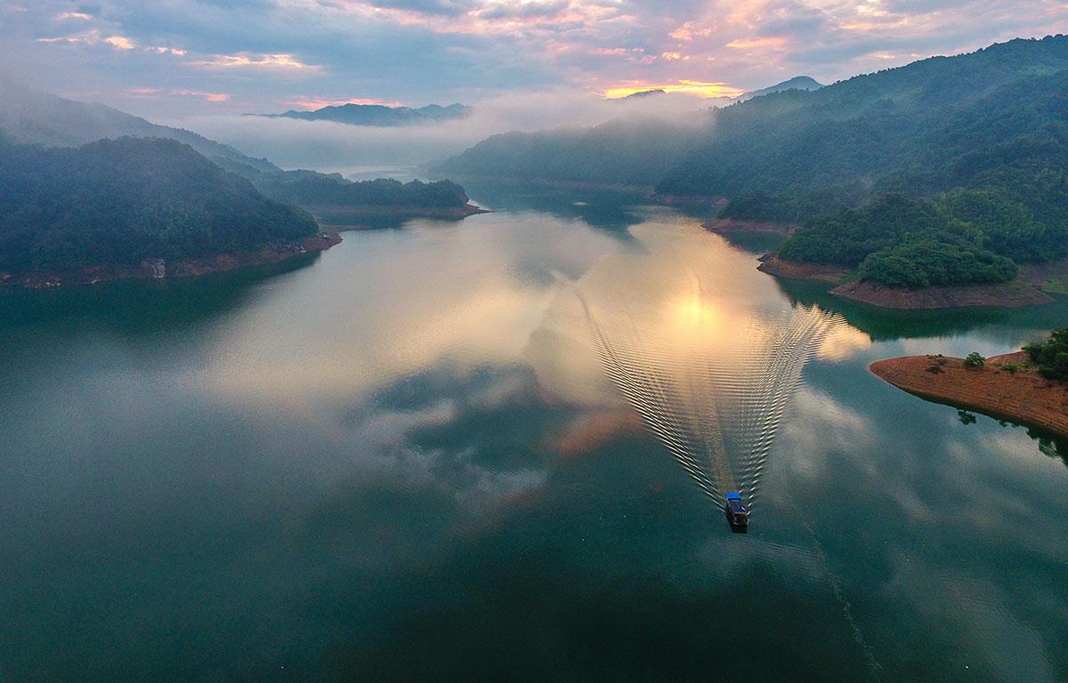 Early Morning Boat Ride in China