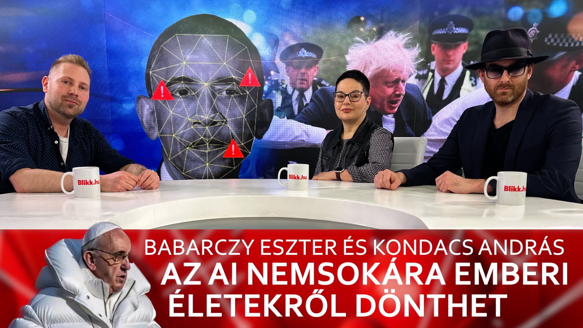 Nem vagyunk messze attól, hogy a mesterséges intelligencia döntsön emberi életekről – Babarczy Eszter, Kondacs András a Blikk TV stúdiójában