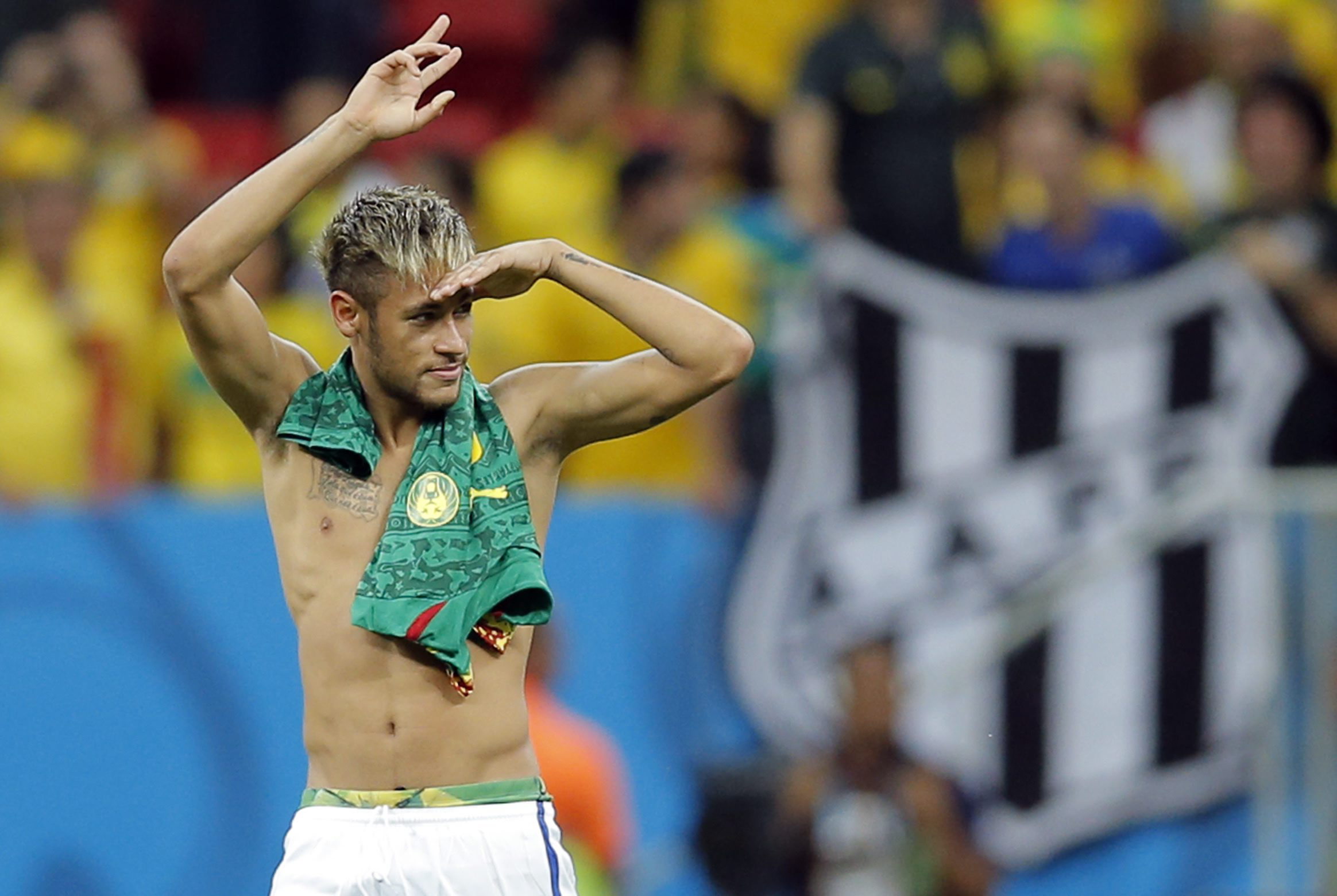Neymar autorem setnego gola na mundialu w Brazylii