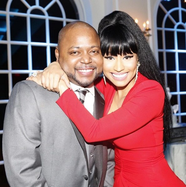 Nicki Minaj with brother Jelani Maraj