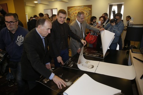Detalj sa promocije kalendara FK Partizan za 2018. godinu