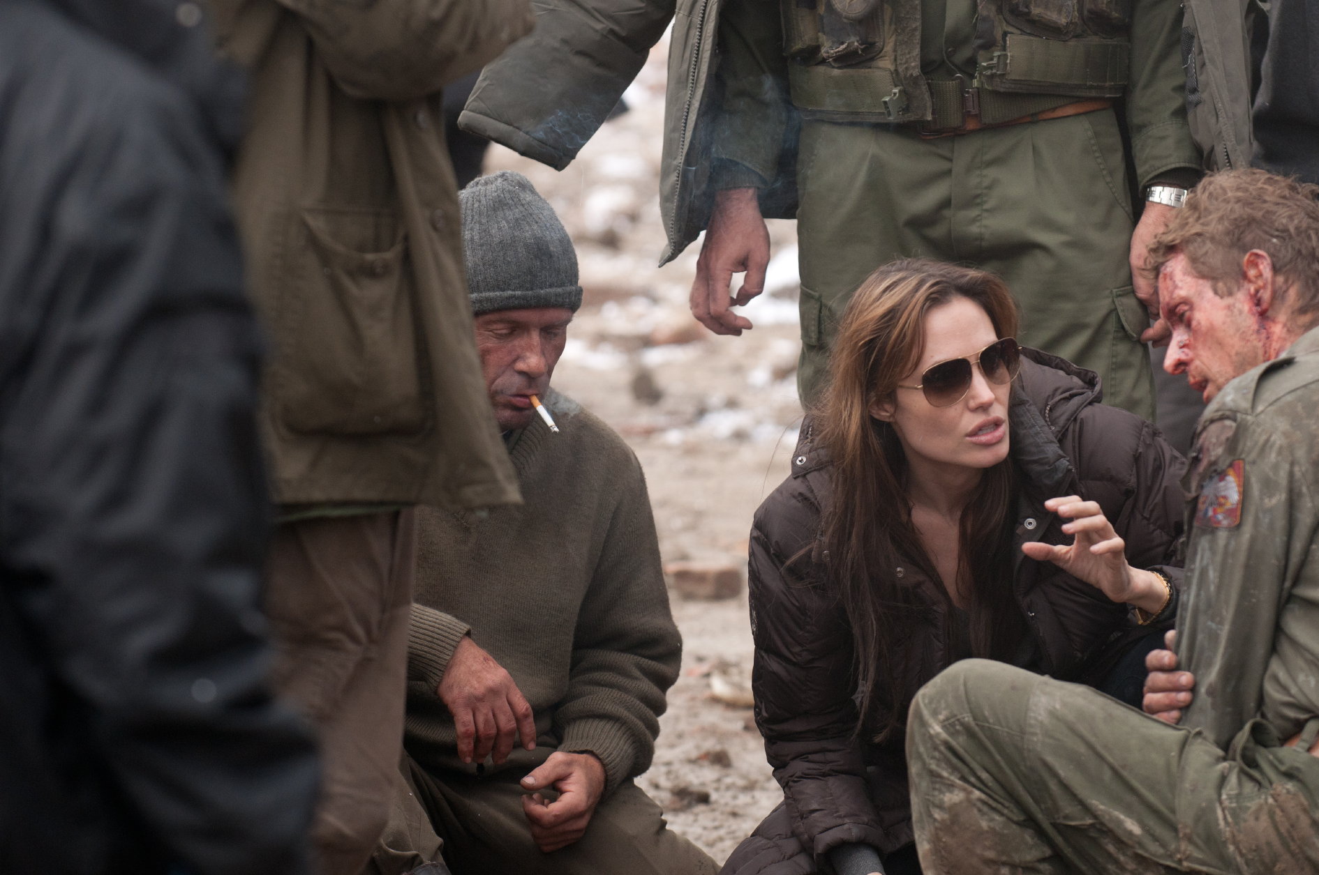 Angelina Jolie na planie