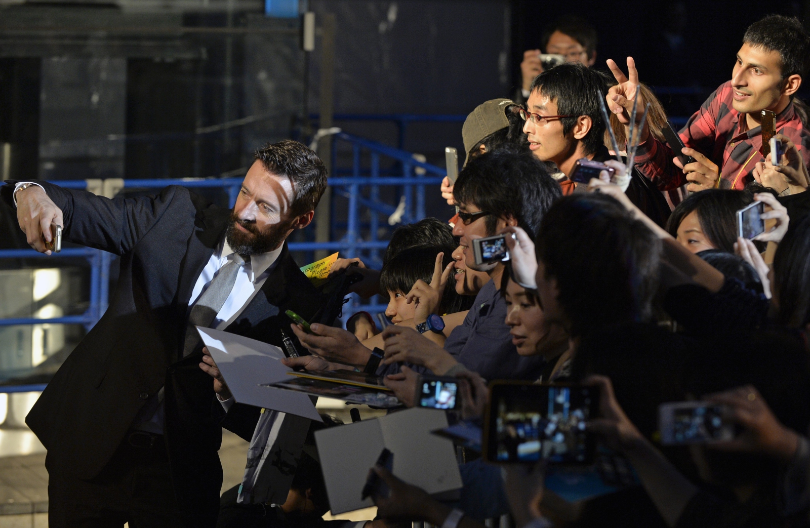 Hugh Jackman na premierze filmu