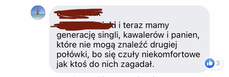 Komentarze z Facebooka.