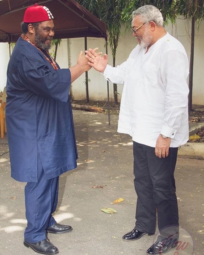 Pete Edochie and J.J Rawlings