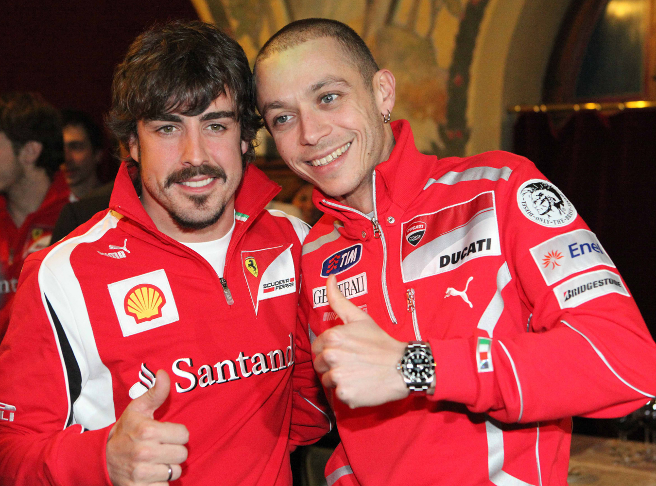 Fernando Alonso i Valentino Rossi