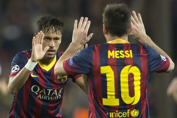 SPAIN SOCCER UEFA CHAMPIONS LEAGUE (FC BARCELONA VS ATLETICO MADRID)