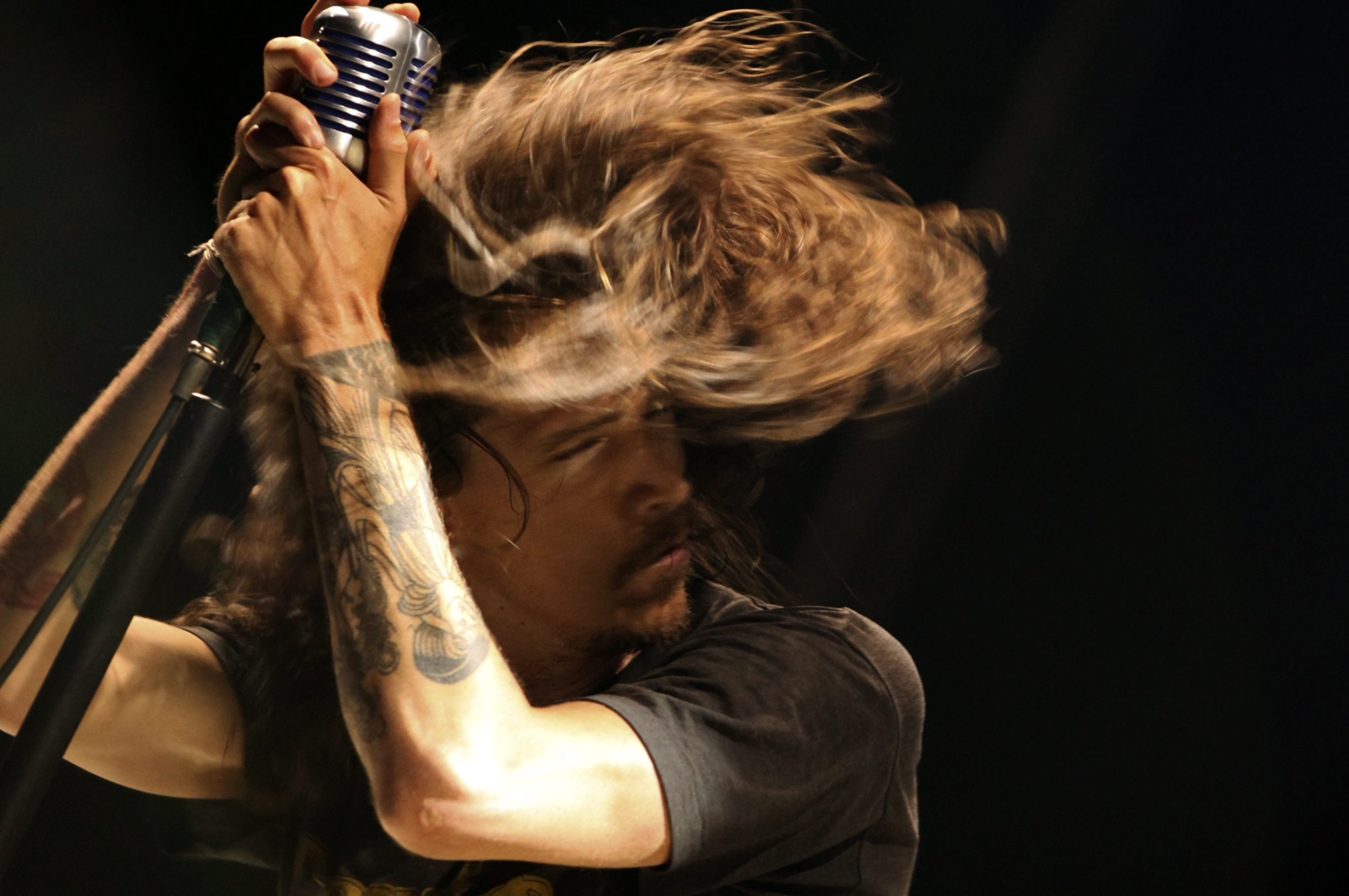 Brandon Boyd z grupy Incubus na portugalskim festiwalu Super Bock Super Rock