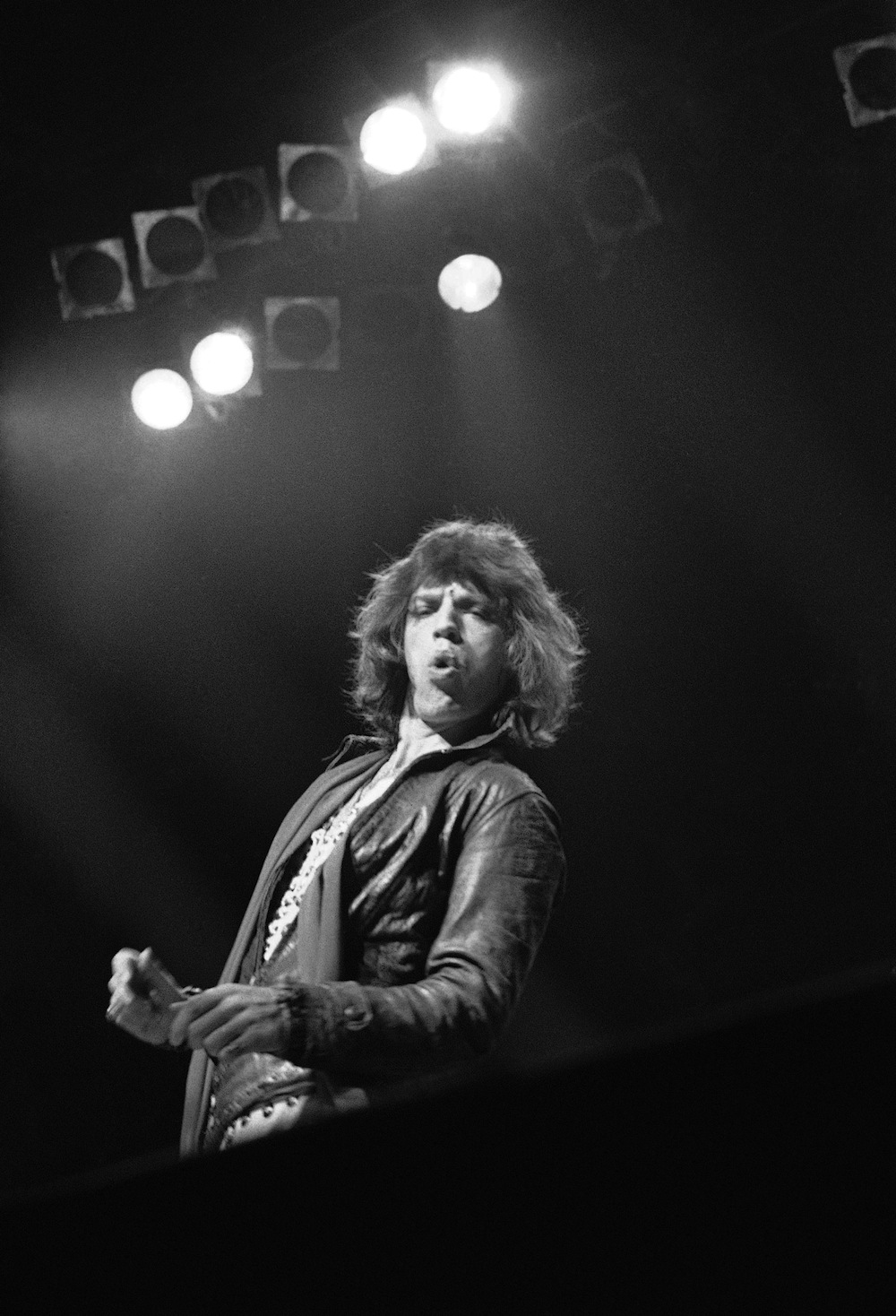 Mick Jagger na scenie Madison Square Garden w Nowym Jorku – 26.07.1972