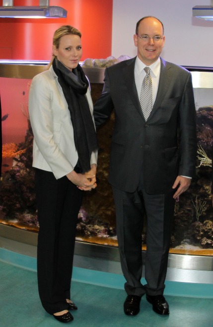 Księżna Charlene i książę Albert