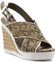 Calvin Klein Jeans Espadryle - Elaine RE9607 brązowy/Whit materiał/-materiał, skór
