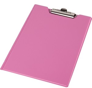 Deski z klipsem - Panta Plast Deska z klipem zamykana A4 pastelowa różowa PP190-08 - grafika 1