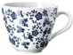 IKEA Kubek, granatowy, kwiatki, kamionka, 40 cl, wz. JMT 002.560.53