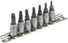 Topex Nasadki z końcówką torx z otworem 39D378