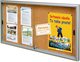 Vitincom Gablota wewnętrzna CLASSIQUE z przesuwanymi drzwiami - korkowa - 750x1400 mm (anodowana) 513005