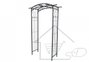 Ozdobna pergola furtka bramka z pergolą ZGE36127