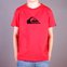 Quiksilver T-shirt SS Logo Bright Yth A5 - kolor czerwony