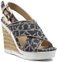 Calvin Klein Jeans Espadryle - Elaine RE9609 granatowy/N materiał/-materiał, skór