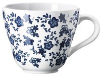 IKEA Kubek, granatowy, kwiatki, kamionka, 40 cl, wz. JMT 002.560.53