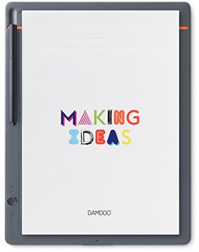 Etui do tabletów - Wacom Bamboo Slate CDS810S duży. inteligentny notatnik dla tabletów i smartfonów. podkładka z notesem DIN A4. szary (mittelgrau) CDS810S - grafika 1