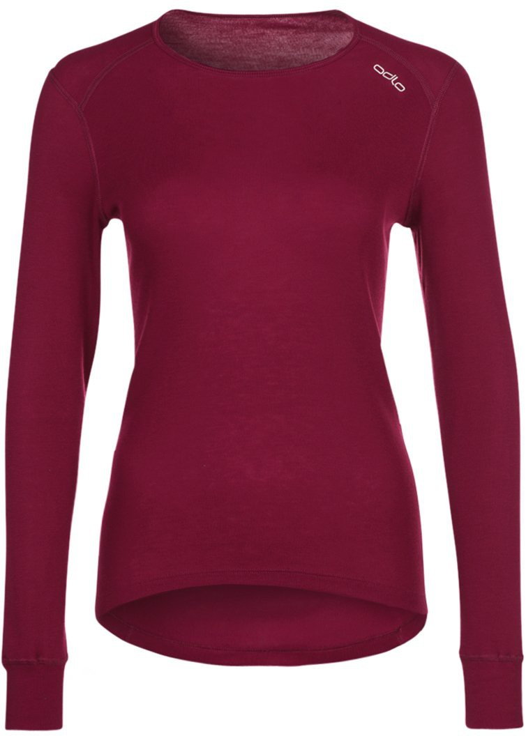 Koszulki sportowe damskie - ODLO WARM podkoszuLka magenta purple 152021 - grafika 1
