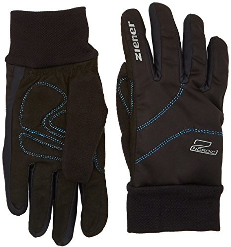 Rękawice narciarskie - Ziener Jungen Handschuhe Uller Junior Gloves Cross Country, Black/Persian Blue, Xl, 808255 (808255_12798_XL) - grafika 1