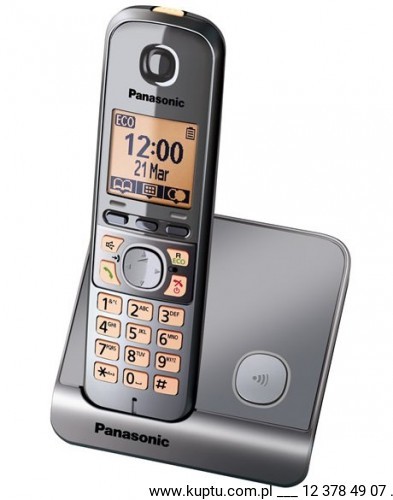 Telefony stacjonarne - Panasonic KX-TG6711PDM używany GWARANCJA 6 miesięcy KX-TG6711PDM - grafika 1