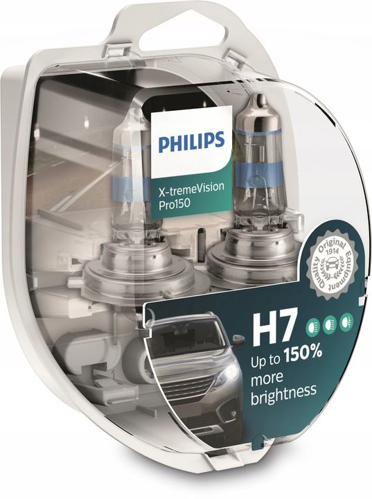 Żarówki tradycyjne - Philips Żarówki H7 X-Treme Vision Pro150 +150% - grafika 1