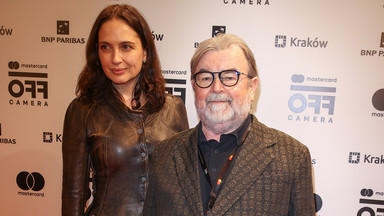 Anna Cieślak i Edward Miszczak na otwarciu festiwalu filmowego. Chętnie pozowali do zdjęć