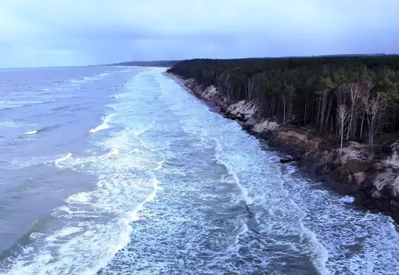 Bałtyk porwał plażę koło Ustki. "Brakuje piasku do naturalnej odbudowy"
