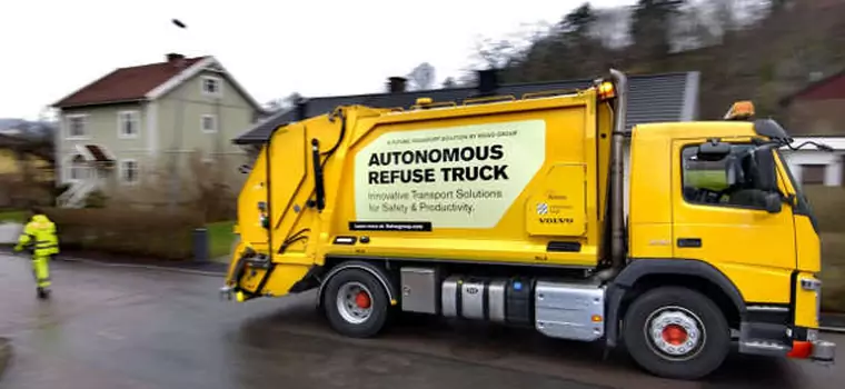 Autonomiczna śmieciarka Volvo na testach w Szwecji