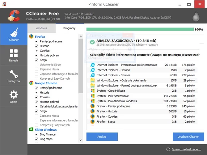 CCleaner 5.0 to m.in. nowy interfejs