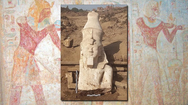 Po prawie wieku poszukiwań odnaleziono część posągu faraona Ramzesa II