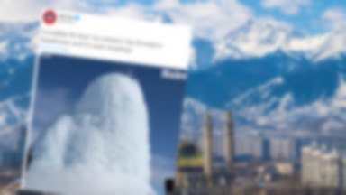 W Kazachstanie utworzył się 14-metrowy "lodowy wulkan"