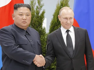 Kim Dzong Un, dyktator Korei Północnej i Władimir Putin, prezydent Rosji. Władywostok, 25 kwietnia 2019 r.