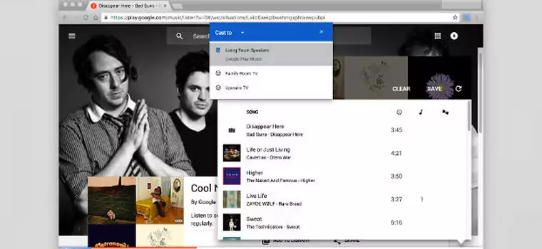 Google Chrome z funkcją Cast
