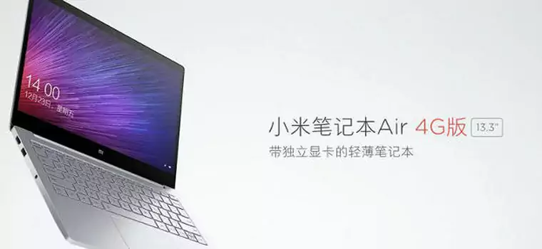 Xiaomi Mi Notebook Air 4G - laptop z modemem LTE oficjalnie