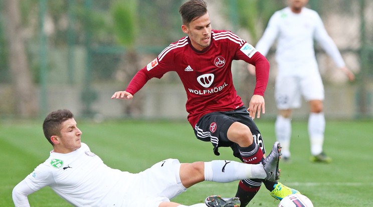 Stieber Zoltán ifiként az Újpestben játszott, most nürnbergiként szerzett gólt / Fotó: Sportfoto Zink