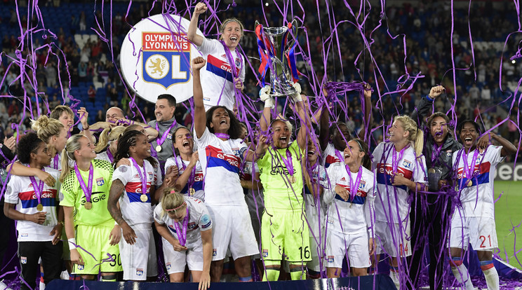 A Lyon női csapata BL-győztes lett/Fotó: AFP