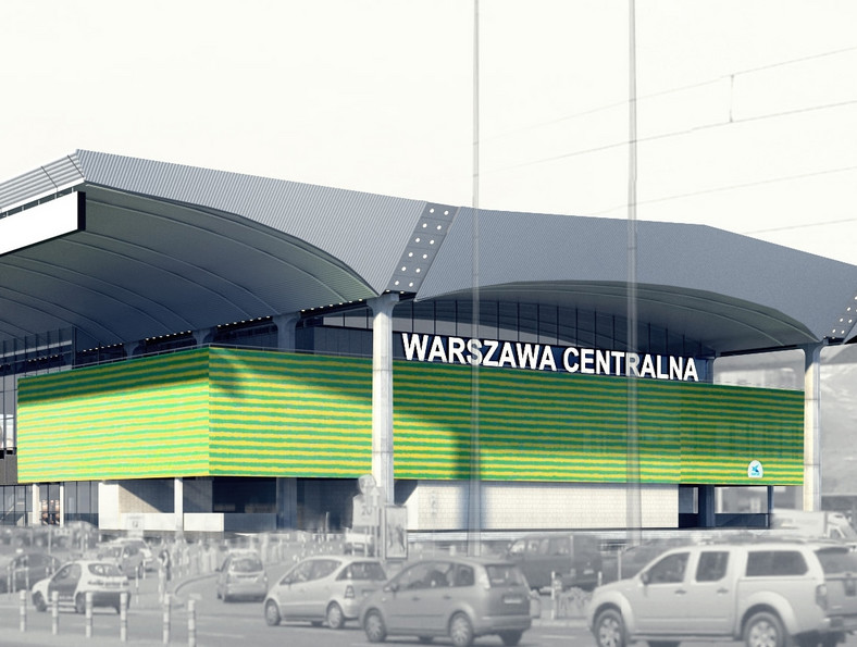 Dworzec Centralny w Warszawie po remoncie przed Euro 2012 - wizualizacja. Fot. materiały prasowe PKP