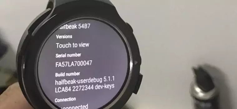 HTC Halfbeak z Android Wear na zdjęciach