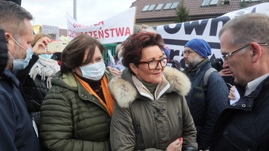 Anna Komorowska i Jolanta Kwaśniewska komentują wizytę na granicy