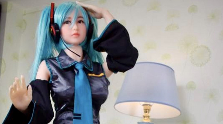 Kék hajjal vér a japán anime baba / Lumi Dolls