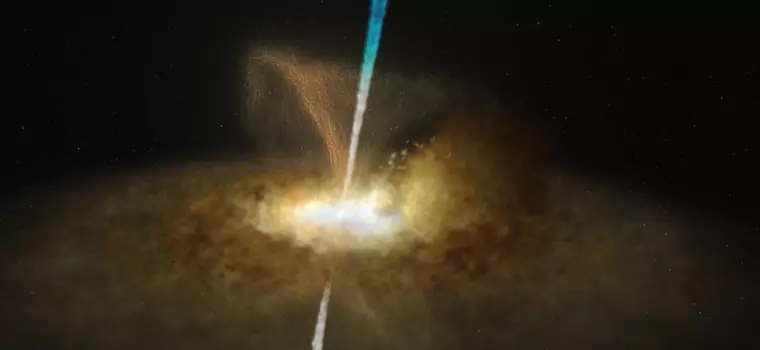Astronomowie znaleźli supermasywną czarną dziurę ukrytą za kosmicznym pyłem