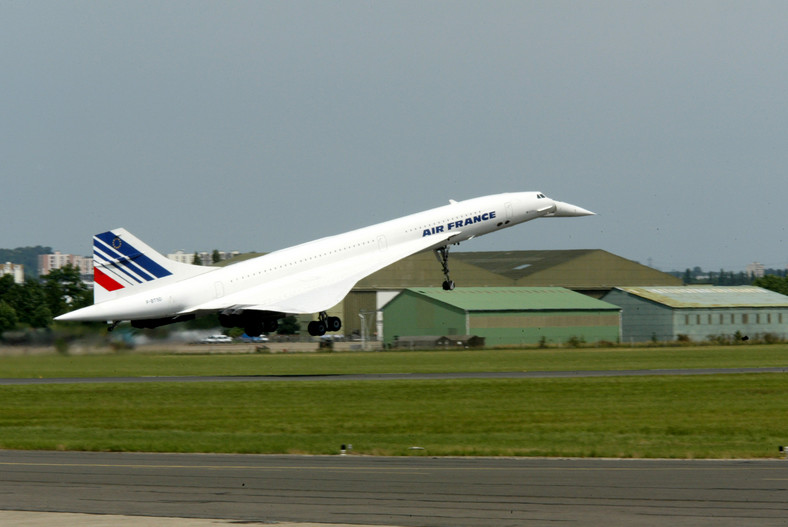 Samolot Concorde na Paris Air Show.